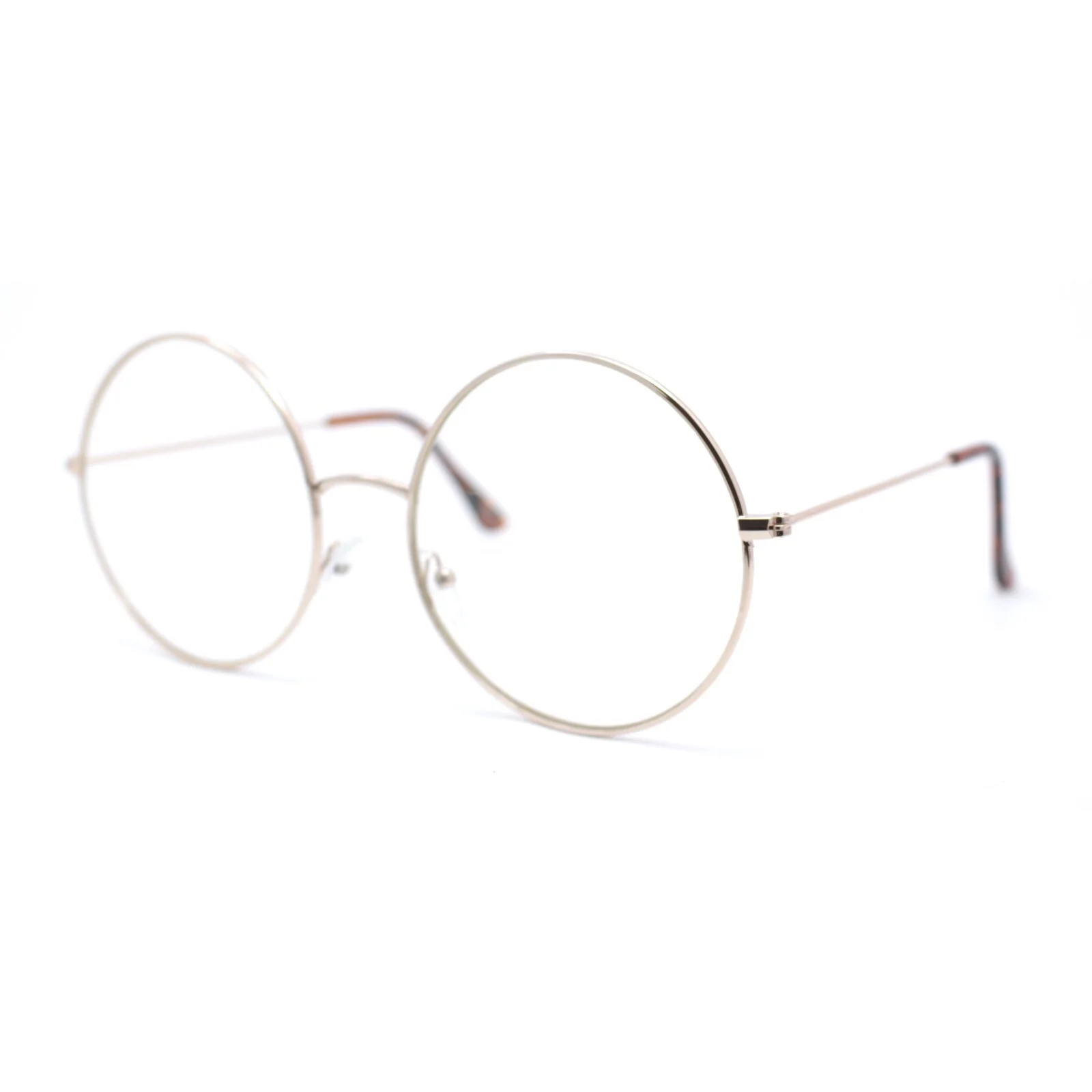 Oversized Large Iconic Circle Lens Hippie Clear Lens Fashion Glasses