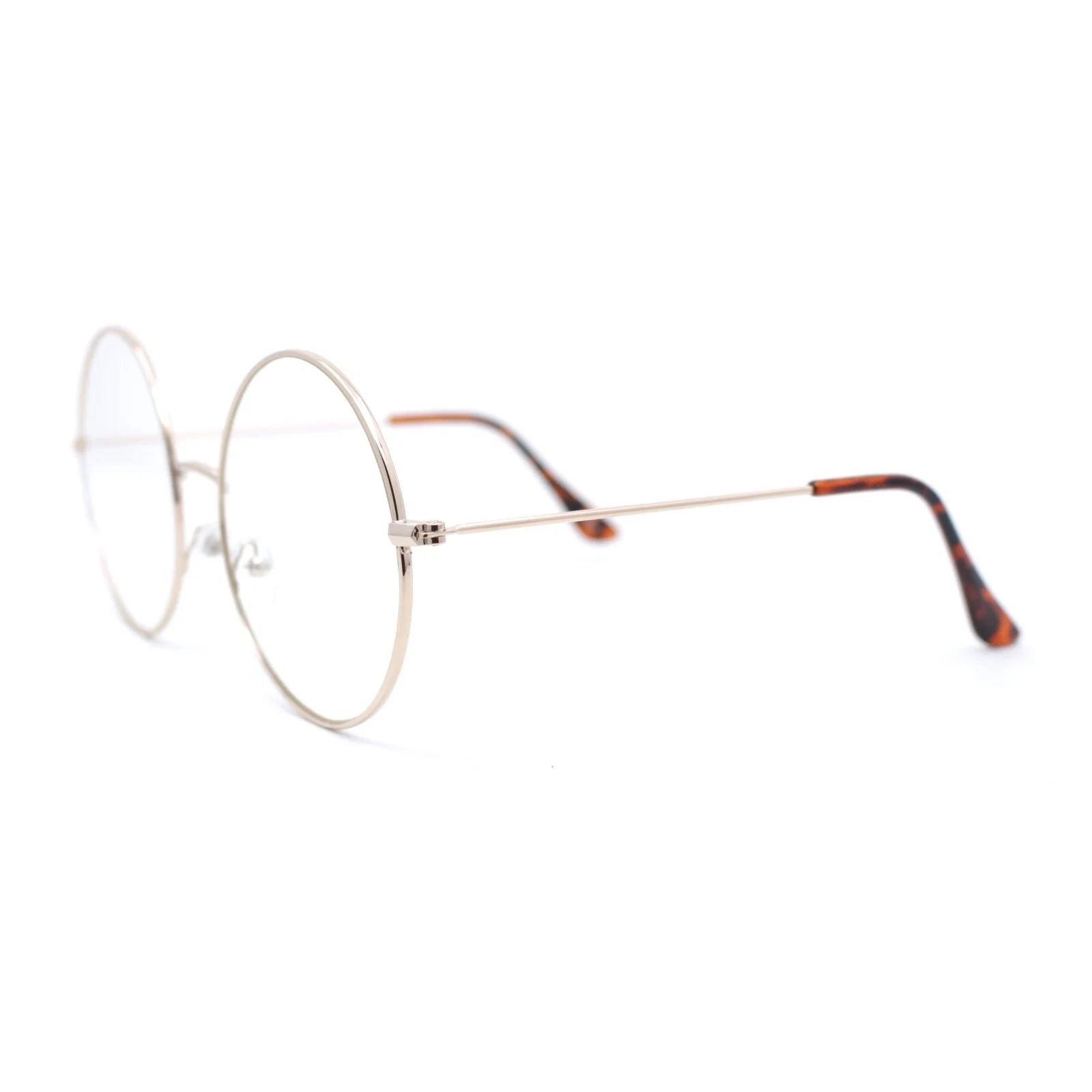 Oversized Large Iconic Circle Lens Hippie Clear Lens Fashion Glasses 2